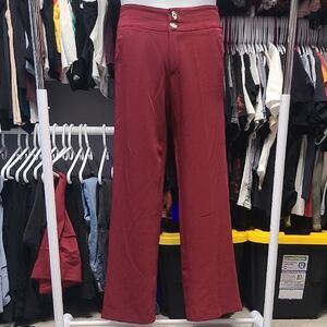 Stylish Burgundy Wide-Leg Pants